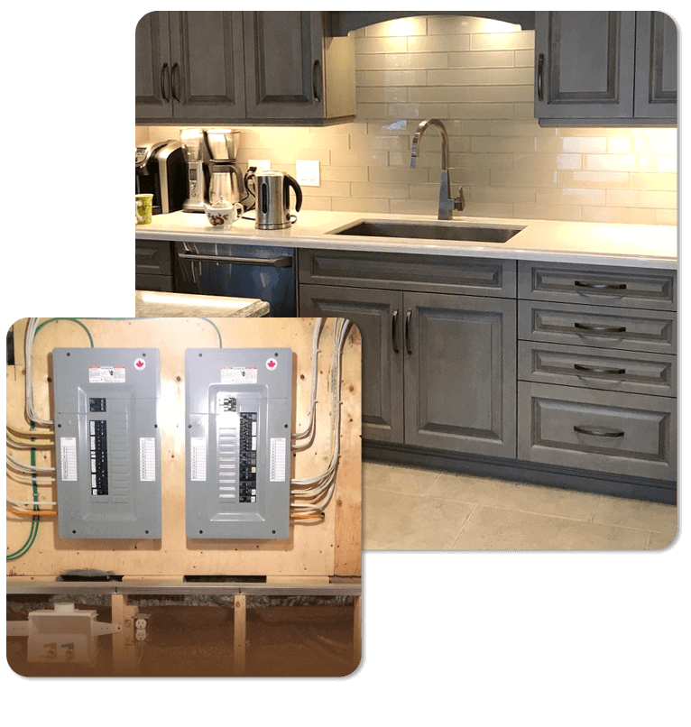 Residential Electrician Hamilton + Custom Kitchen Renovations & Multi Panel Renovations