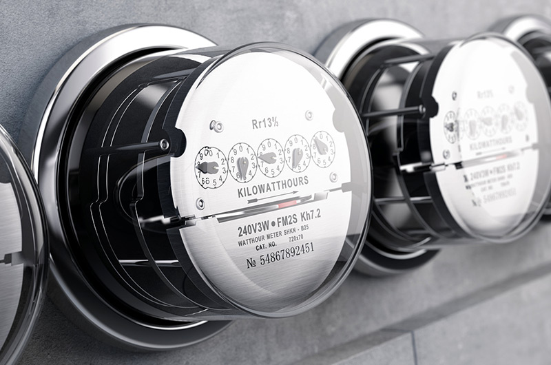 Multiple electricity meters, meters that source electric works on